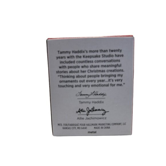 Hallmark Keepsake Cute Lil Cake Mini Ornament Metal Baking Cooking Wedding Gift - Picture 4 of 8